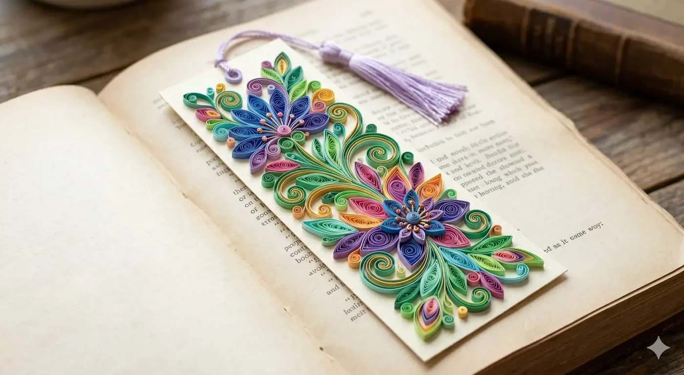 Marcapáginas Quilling