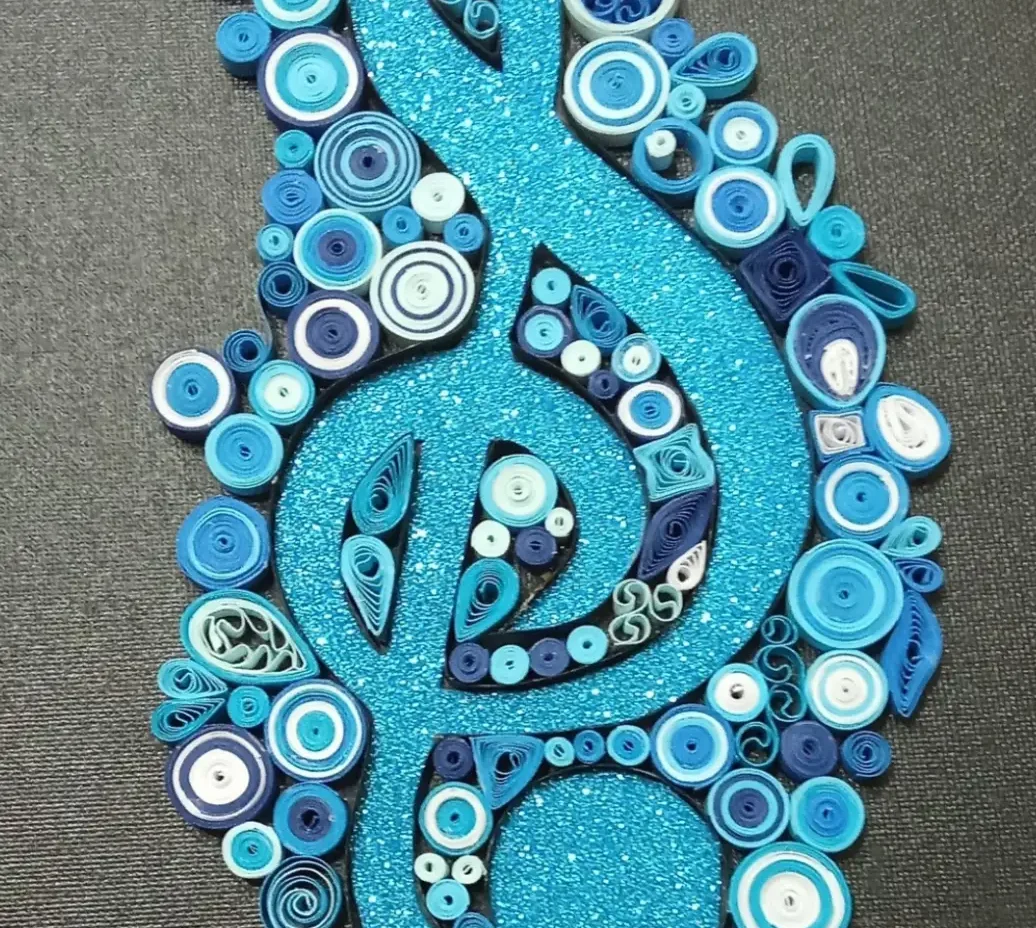 Quadro Chiave di Violino in Quilling